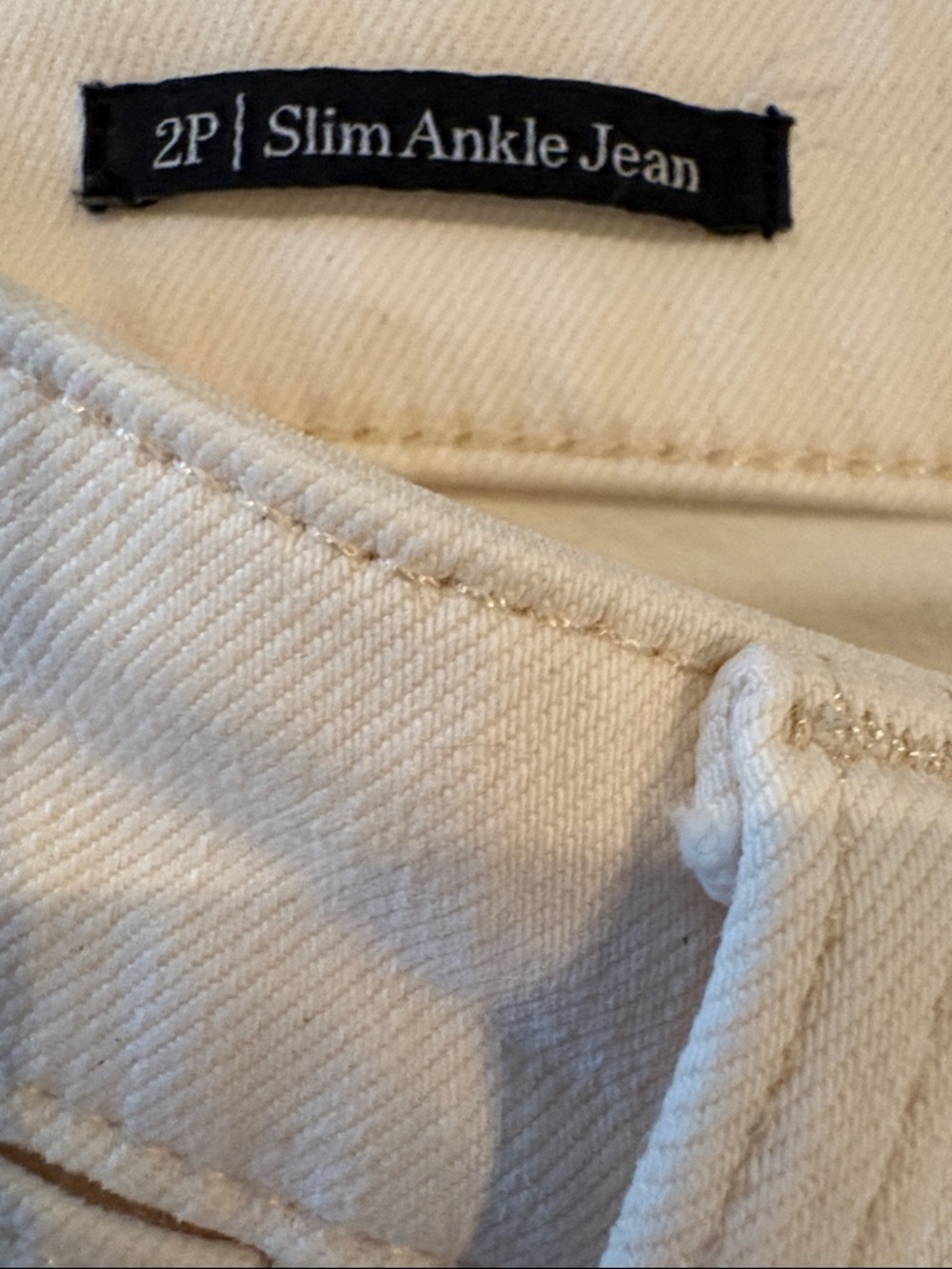 Talbots Women's Off-White Slim Jeans - Picture 3 of 5
